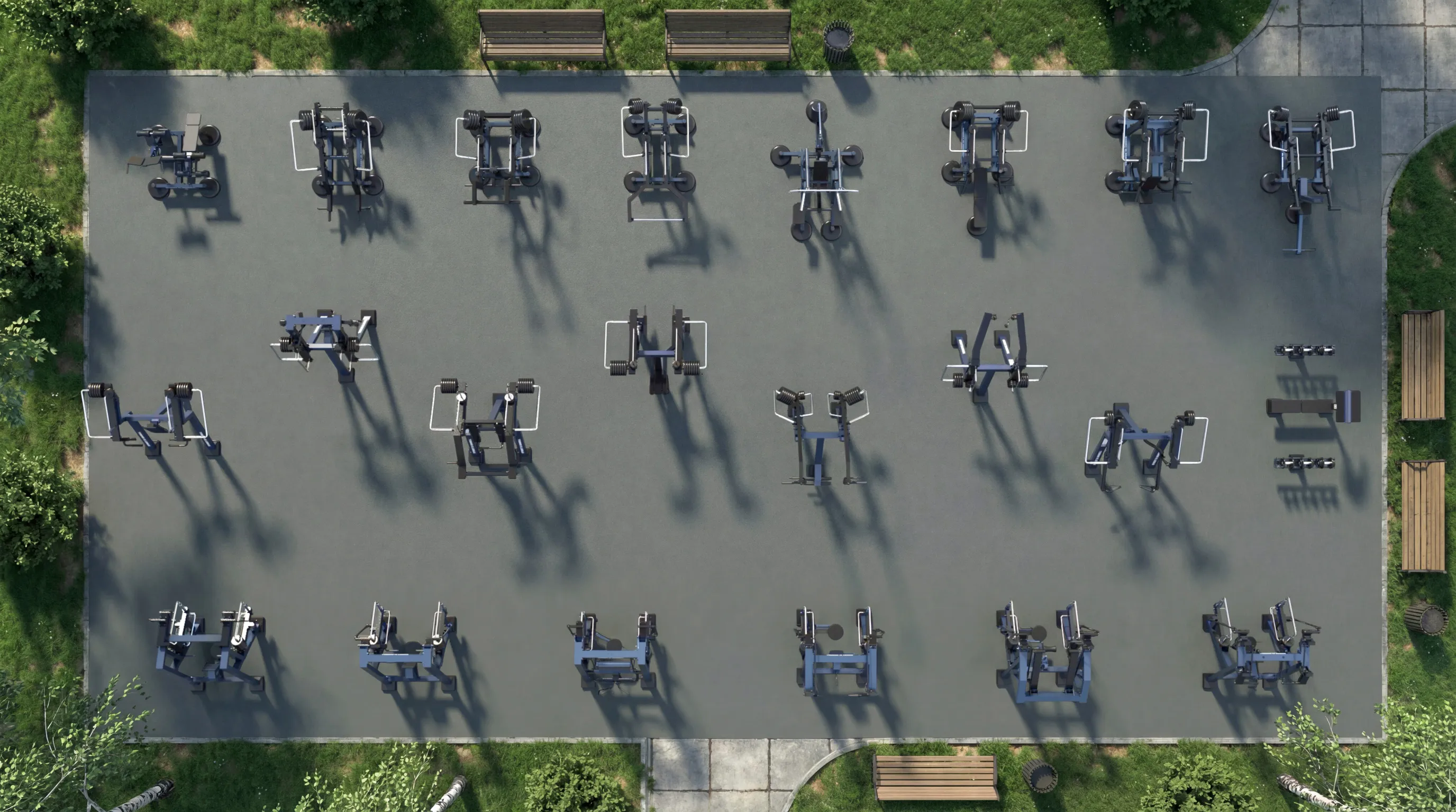 StreetBarbell pre-designed outdoor gym packages